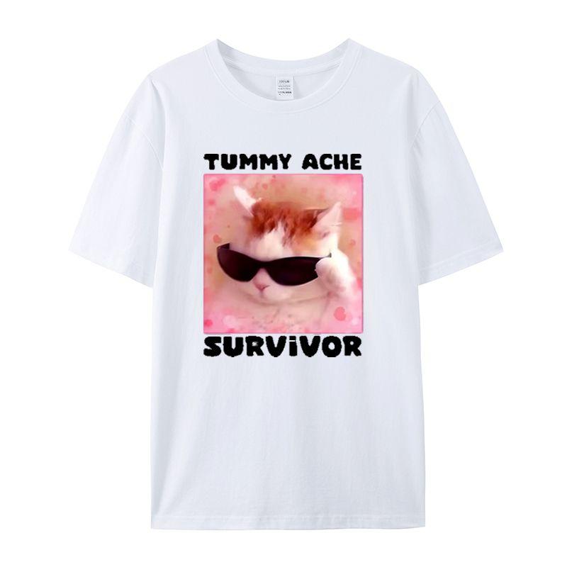 Pohledný kočičí vzor Pánské potištěné tričko Letní Vintage Kawaii Pánské Dámské Surfing Plážové tričko Unisex Prodyšný Ležérní top