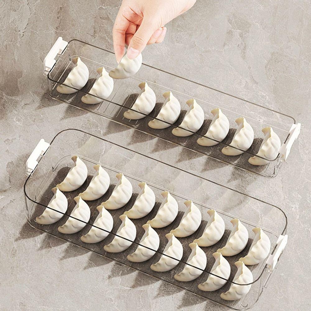 Plastic Dumpling Box 1/2/3/4 Layers Pasta Storage Box Portable Cookie Storage Containers Fridge