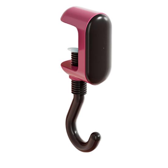 Yousheng Desk Hook Adjustable Tightness Versatile Plastic Wall Hook Punching Free Traceless Foldable Portable Storage Rack
