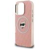 Karl Lagerfeld IML Choupette Head Logo MagSafe Case for iPhone 16 Pro Pink