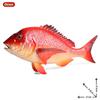 Oenux Sea Life Animals Model Action Figures Ocean Fish Sailfish Bass Grouper Salmon Aquarium Figurines PVC Educational Kids Toy