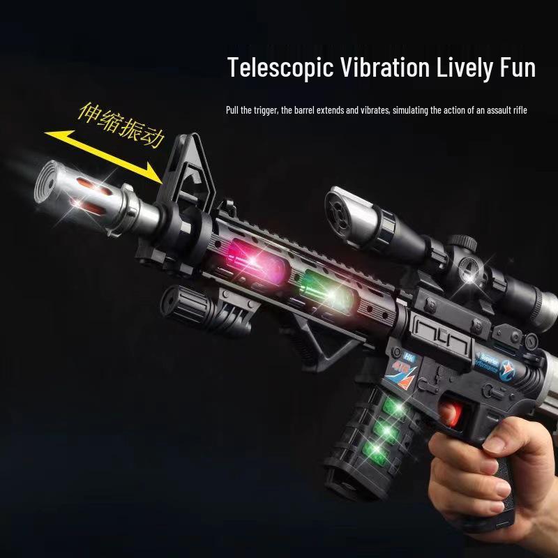 Kids' Electric Sound & Light Camouflage Toy Gun for Ages 3-6