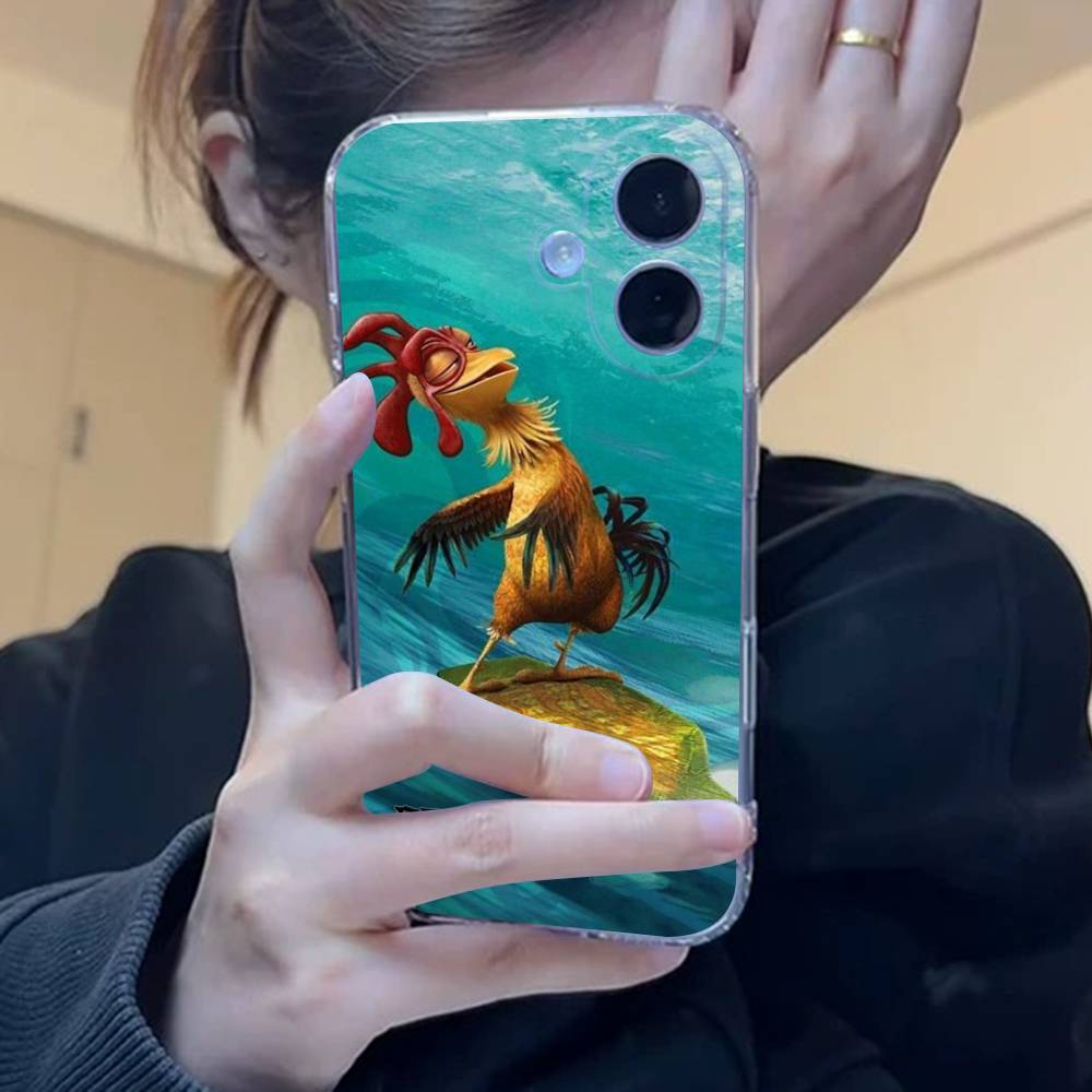 Chicken J-Joe Surf Phone Case For iPhone 17 15 14 13 11 12 16 Pro Max Plus Mini Transparent Silicone Soft Funda