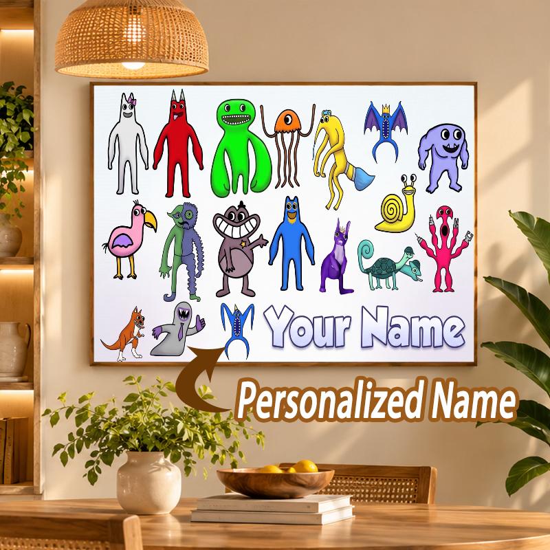 Custom Name Garten of Banban 5D Diamond Painting Personalized Full Drill Diamond Art Kit Gift