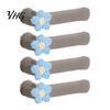 Door Handle Sleeve 2/4Pcs Flower Cover, Anti-collision Knob Protector, Anti-Static Easy Install Cover Anti-Freeze Lever for Home Office Bedroom Fabric