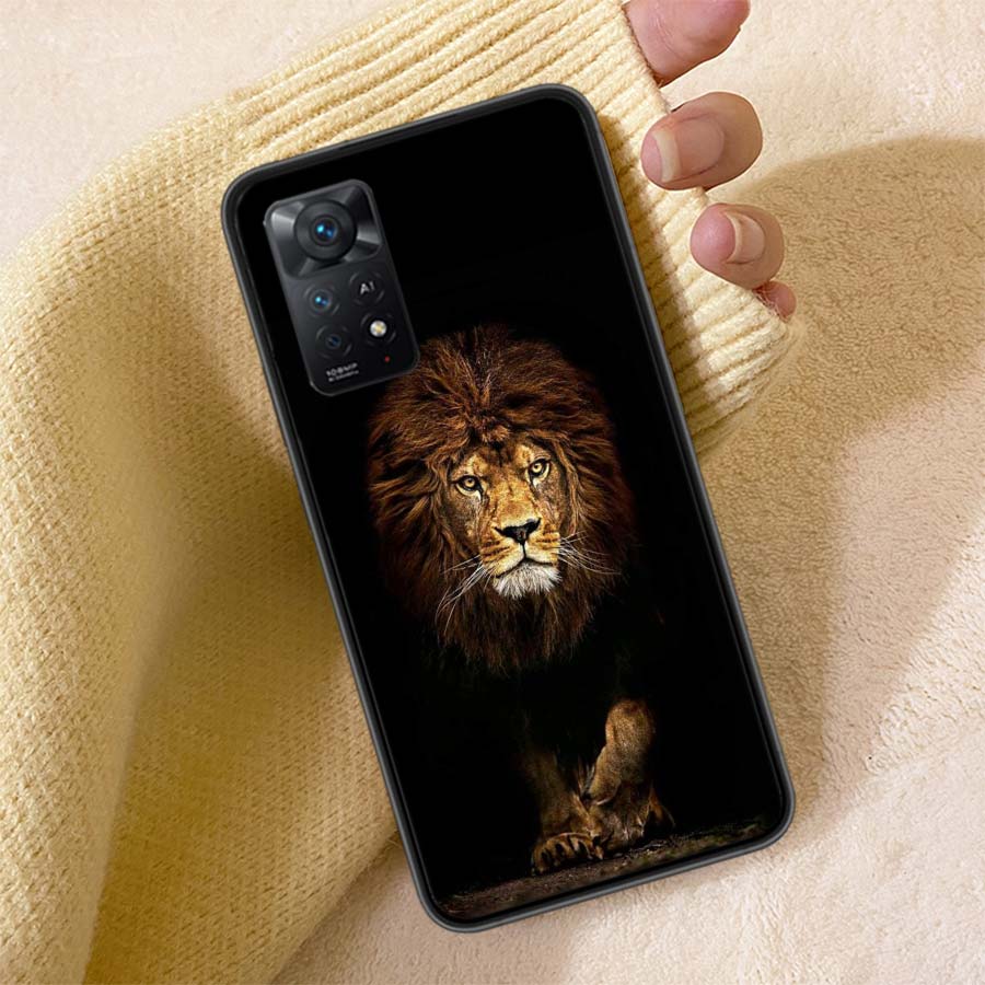 Lion Alpha Male Cub Phone Case For Redmi 13C 14C Note 14 13 Pro Plus 5G Clear Capa 12 12C 10A 10C 10 9A 9C 9T 9 8 Pro Cover TPU