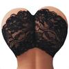 Women Lace Panties Slim Design Elastic Soft Breathable Comfortable Women Lace Underwear Black L