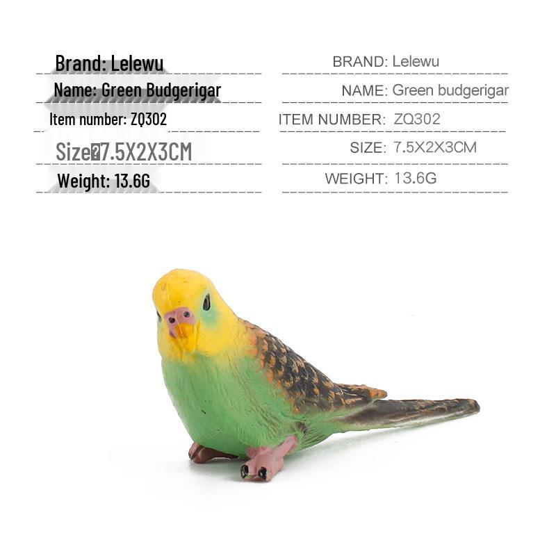Top-Selling Static Parrot Models: Budgerigar, Macaw & Cockatoo Figurines