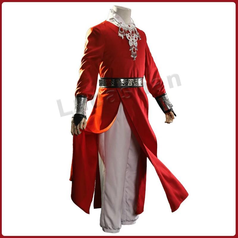Himmelsamtmanns Segen Hua Cheng Cosplay Anime Tian Guan Ci Fu San Lang Kostüm Perücke Rotes Hanfu Antike Chinesische Kleidung Cos Männer