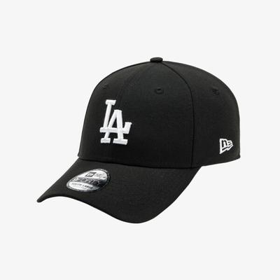 New Era Mlb La Dodgers Cappellino Bianco Su Nero Nero 14666537