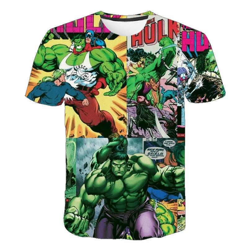 Mens Breathable Quick-Dry Short Sleeve T-Shirt With 3D Digital Print Loose Fit Cotton-Blend Sports