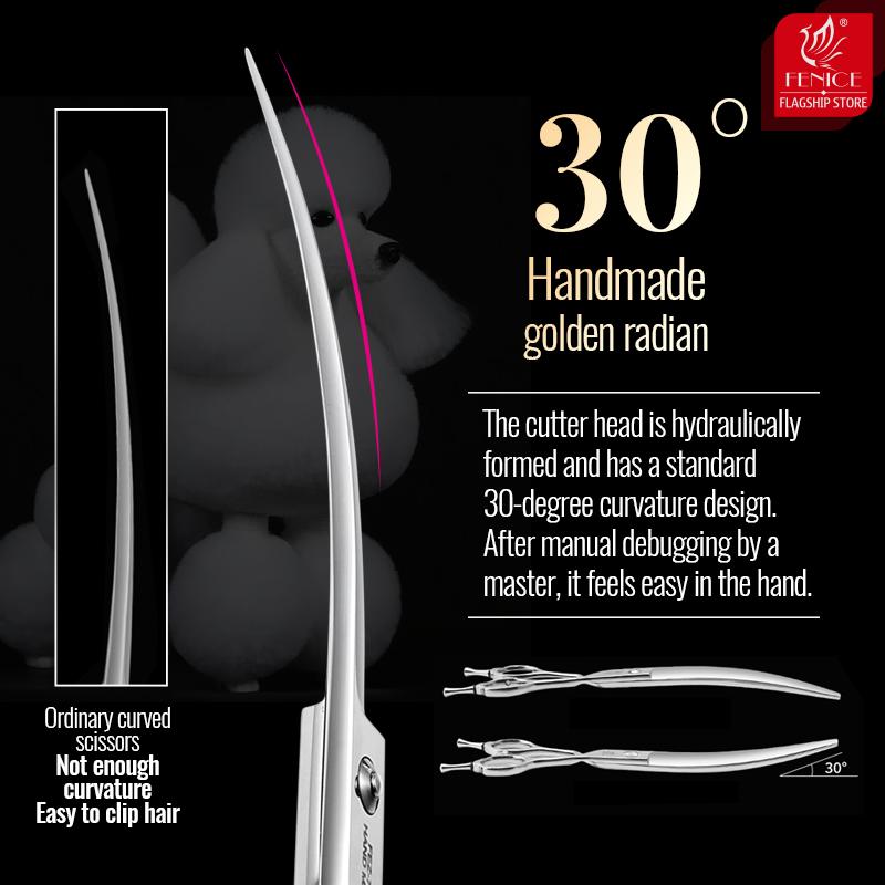 Fenice 6//6,5/7/7,5 Zoll Professionelles Haustier Hunde Pflege Scheren Set Gerade & Gebogen & Ausdünn & Effilierschere