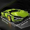 Non-Toxic 1690-Piece Sports Car Building Set Green Abs Living Room Bedroom Decor