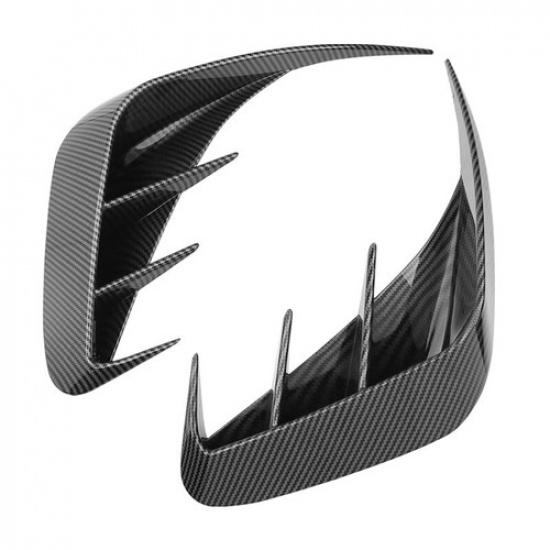 ABS Carbon Fiber Style Car Rear Bumper Spoiler Air Vent Cover For BMW 3 G20 19+