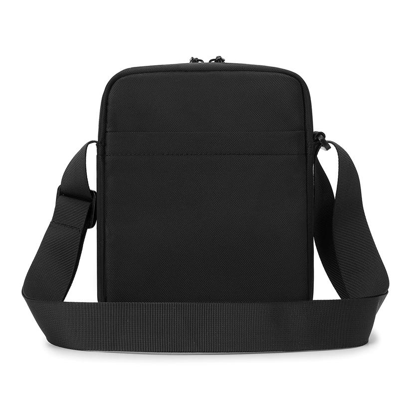 Check Canvas Shoulder Bag Men's Lightweight Crossbody Small Square Bag