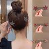 Five-Pointed Star Hairpin Broken Hair Comb Invisible Hair Comb Fringe Rhinestone