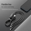 PISEN 6A 66W Schnelllade-3-in-1-Datenkabel für Apple, Typ-C, Android