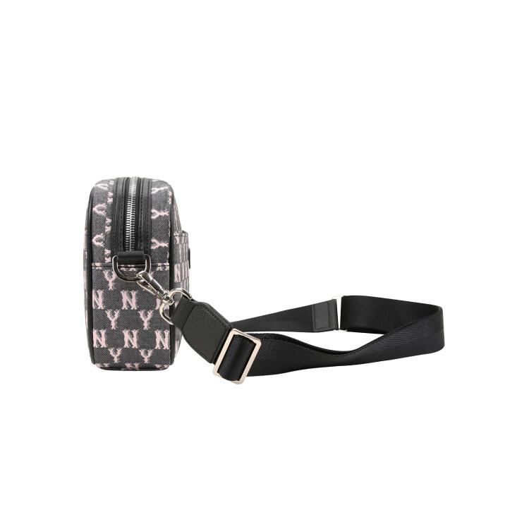 New MLB Monogram Collection Polyester Combo Bag Shoulder Bag Crossbody Bag Regular Women's Gray 32BGDC011-50L