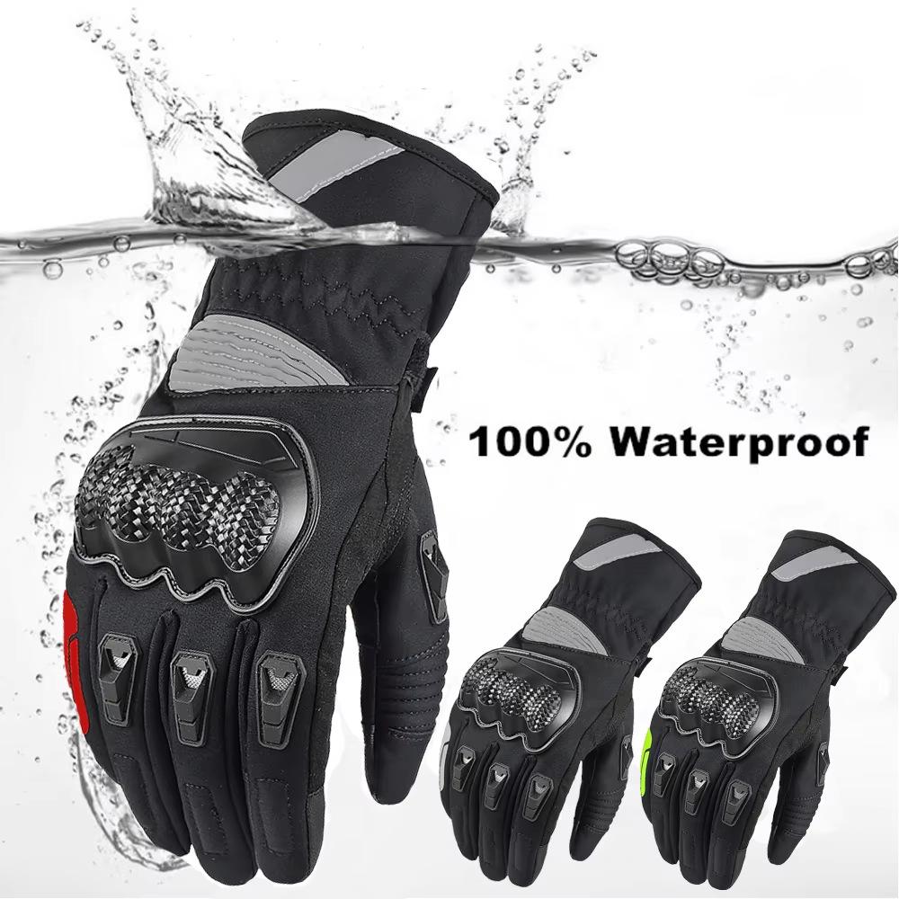 Men's Locomotive Outdoor Skiing Battery Car Cold Gloves Cycling Warm Thickened