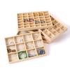 Solid Wood Jewelry Display & Storage Tray for Bracelets, Bangles, and Loose Beads.