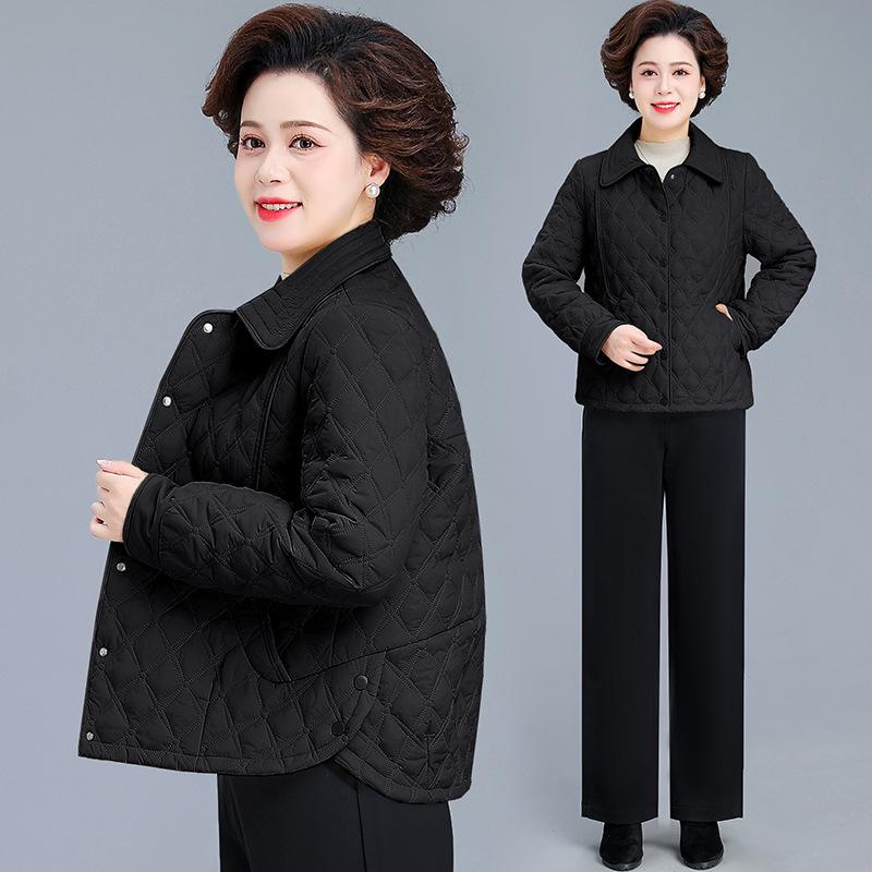Spring Cotton Jacket for Middle-aged Women: Stylish, Lightweight, Short Padded Outerwear for Autumn/Winter 2026