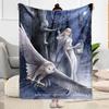 Gothic Style Blanket Comfortable Perfect for Bed Livingroom Sofa for All Seasons Digital Print Suitable for Gifting Relatives and Friends