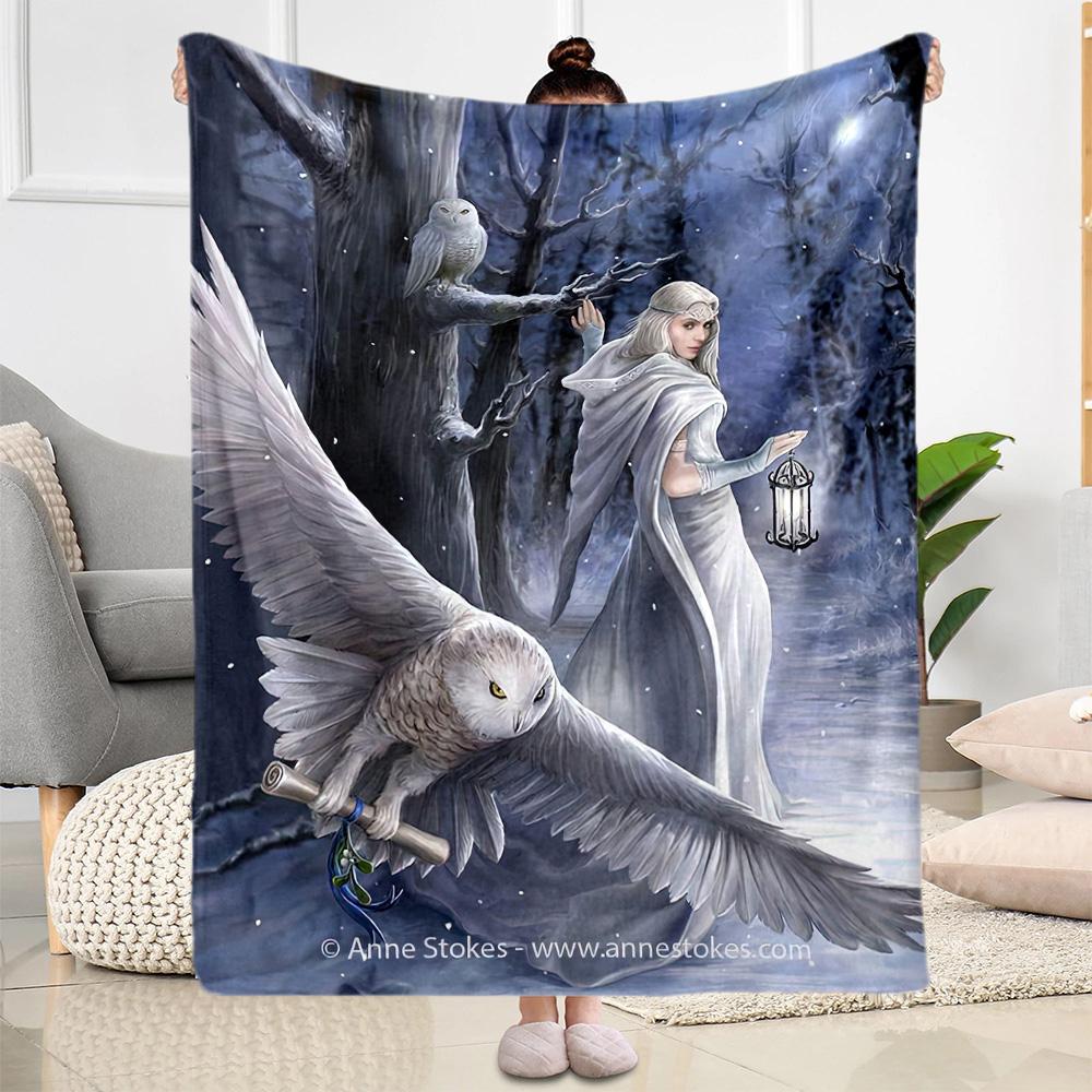 Gothic Style Blanket Comfortable Perfect for Bed Livingroom Sofa for All Seasons Digital Print Suitable for Gifting Relatives and Friends