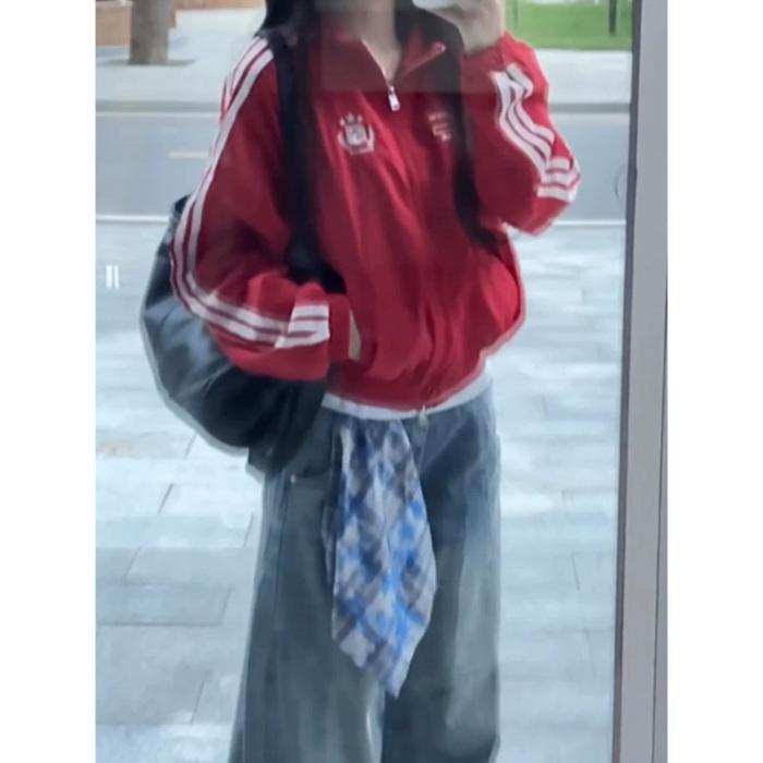 

1514 #Высокое Качество, Утолщенный, Оригинальное Качество Изготовления (Оригинальная ткань) Куртка женская красная шенилл S красный