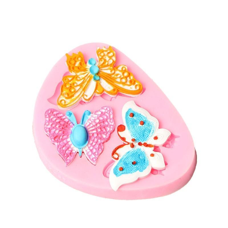 Silikonová forma Dort ve tvaru motýla Fondán Sušenky Pečivo Forma na čokoládu Pomůcky na zdobení dortů