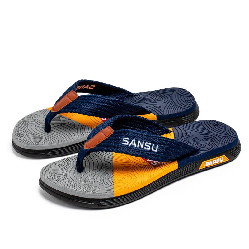 

Flip-flops summer men s casual slippers new outer wear pinch feet non-slip and wear-resistant sports sandals trendy beach shoes 44