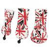 3Pcs Golf Club Head Cover Oxford Cloth British Flag Golf Head Cover for Golfer Lovers