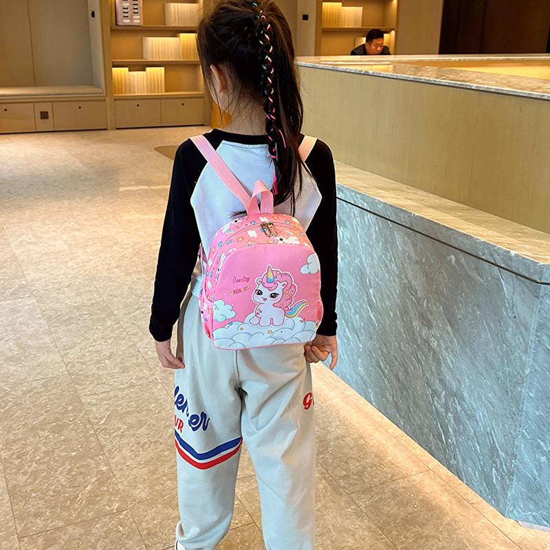 Girl Boy Kids Backpack With Cartoon Design And Lightweight Oxford Fabric For School And Play