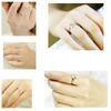 Elegant Fashion Women 18k Gold Plated Crystal Bridal Engagement Ring Various Sizes