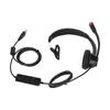 Single Ear Telephone Headset Noise Reduction Volume Adjustment Mute USB Business Headset with Mic Black H390‑USB‑1