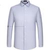 FIRS 230-Thread Count Pure Cotton Long Sleeve Shirt Men DP Non-Iron New High-End Business Casual Shirt Light Gray 40