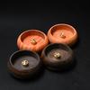 Multicolor Wooden Incense Holder Bowl Shape Wood Mini Incense Burner Heart Sutra Carved Aromatic Function