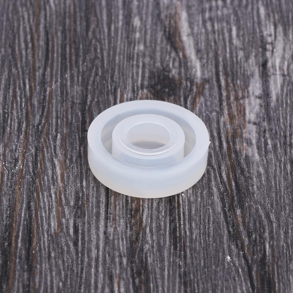Transparent 3pcs Round Shape Epoxy Assorted DIY Silicone Ring Mold for Resin Craft Jewelry Making