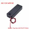 Custodia per Batteria con 1/2/3/4/5/6 Scomparti in Plastica Scatola per Batterie Organizzazione Batterie