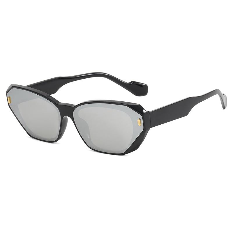 Vintage Rectangle Sunglasses for Women Men PC Frame Anti Glare Sun Glasses Polygon Square Shades Eyewear Unisex