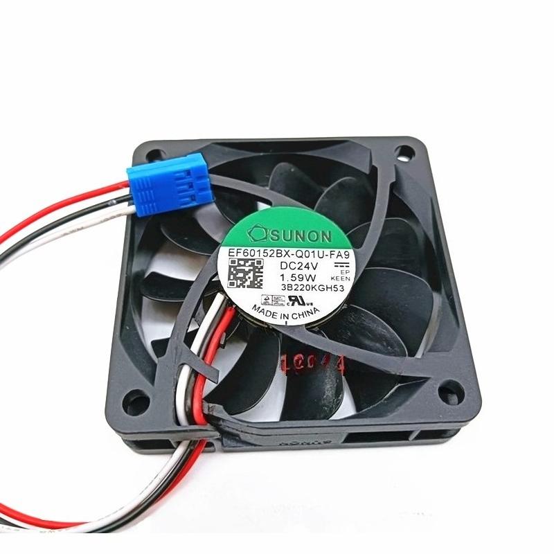 New Cooler Fan for SUNON EF60152BX-Q01U-FA9 6015 24V 1.59A 6cm Cooling Fan 60*60*15mm