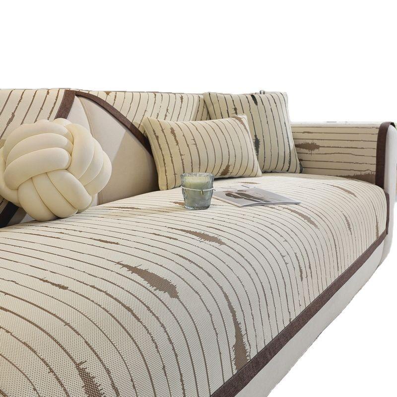 Eis-Seide Sofa-Kissen Sommer Neu Sofa-Armlehnen-Rückenlehnen-Abdeckung Handtuch Rutschfeste Atmungsaktive Sofa-Matte Sitzkissen