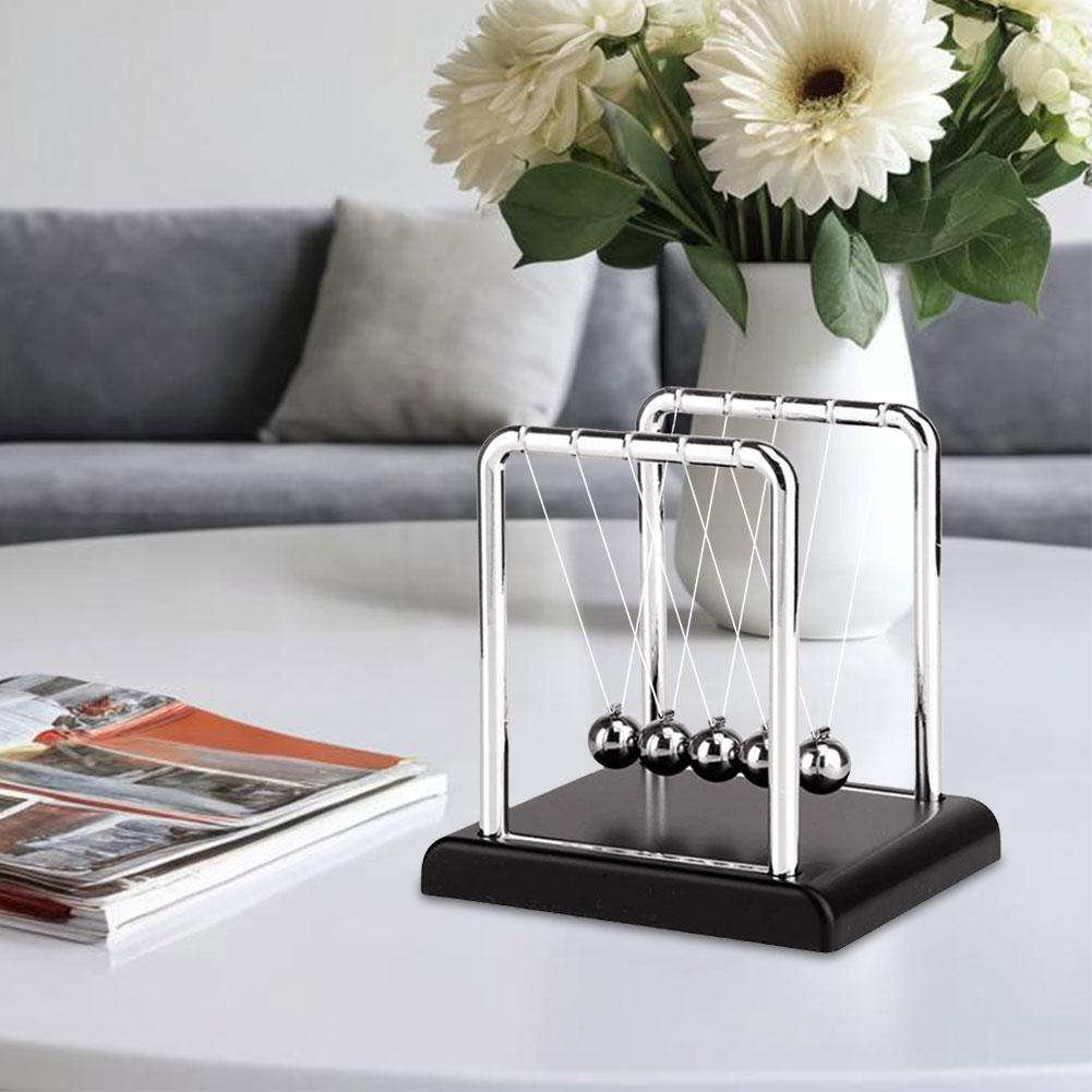 Newtons vaggvikt Stålboll Fysik Vetenskap Pendel Undervisningsmaterial Skrivbordsavstressare Gåva Heminredning