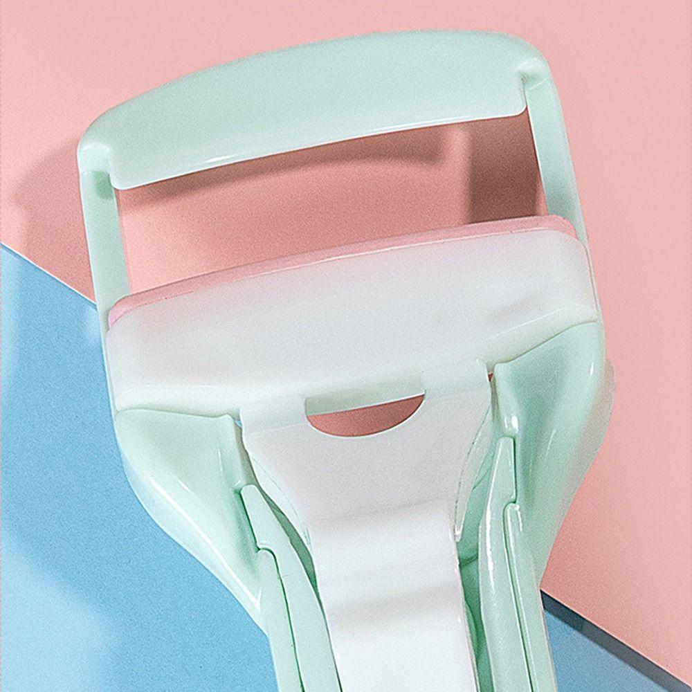 Mini Plastic Press Type Eyelash Curler No Pulling Long Lasting Lashes Curling Clip Eyelash Lift Wide Angle Women