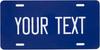 Custom Aluminum Car Tag Personalized Front License Plate Metal Wall Decor for Garage