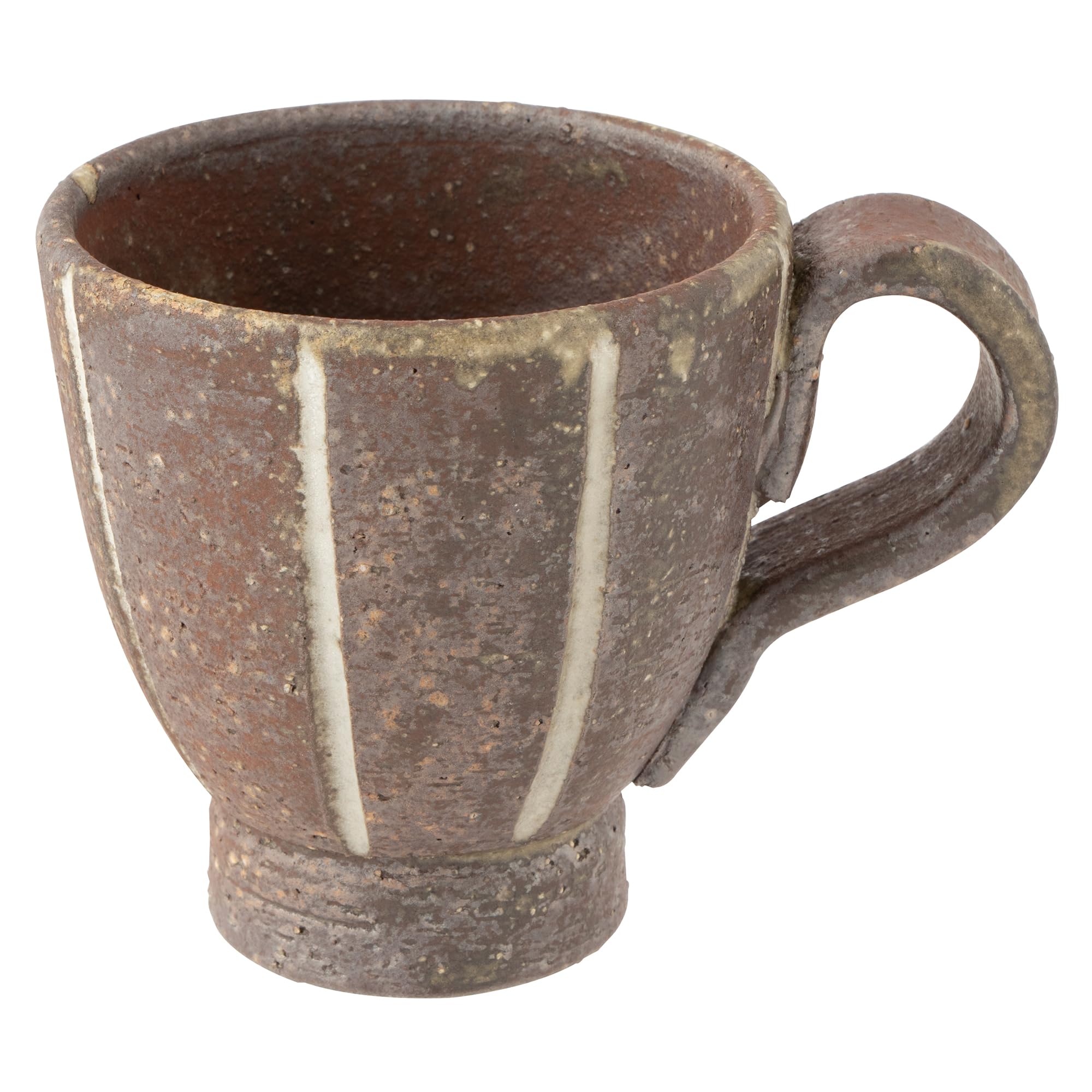 

Marui Seito Shigaraki Ware Hechimon Mug, Small, Approx. 240ml Capacity, Lined, Brown, MR-3-4442