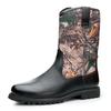 Men's Retro Camouflage Martin Boots: High-Top Workwear Motorcycle Shoes