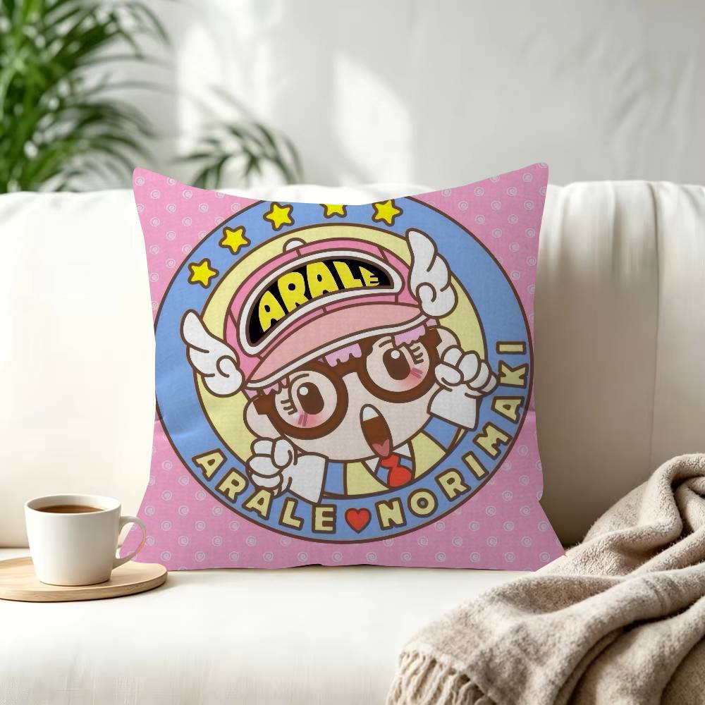 Dr Slump  ANIME  Cushion Cover Pillowcase Upholstery Sofa Throw Pillow Home Decor Pillowcas