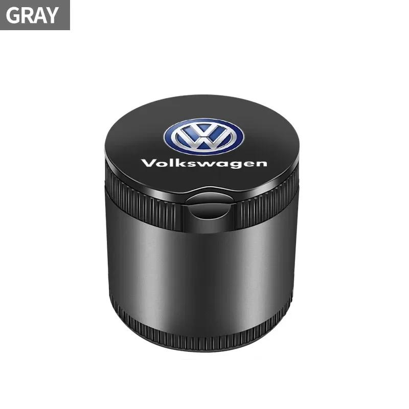 B6 VW For Volkswagen Car Cigarette Ashtray Cup LED Light Portable Detachable For VW GTI Polo Golf Passat Tiguan Arteon Touareg T