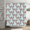 Cute Axolotl Shower Curtain Waterproof Funny Salamander Bath Decor Set Japanese Anime Bathroom Fabric Backdrop