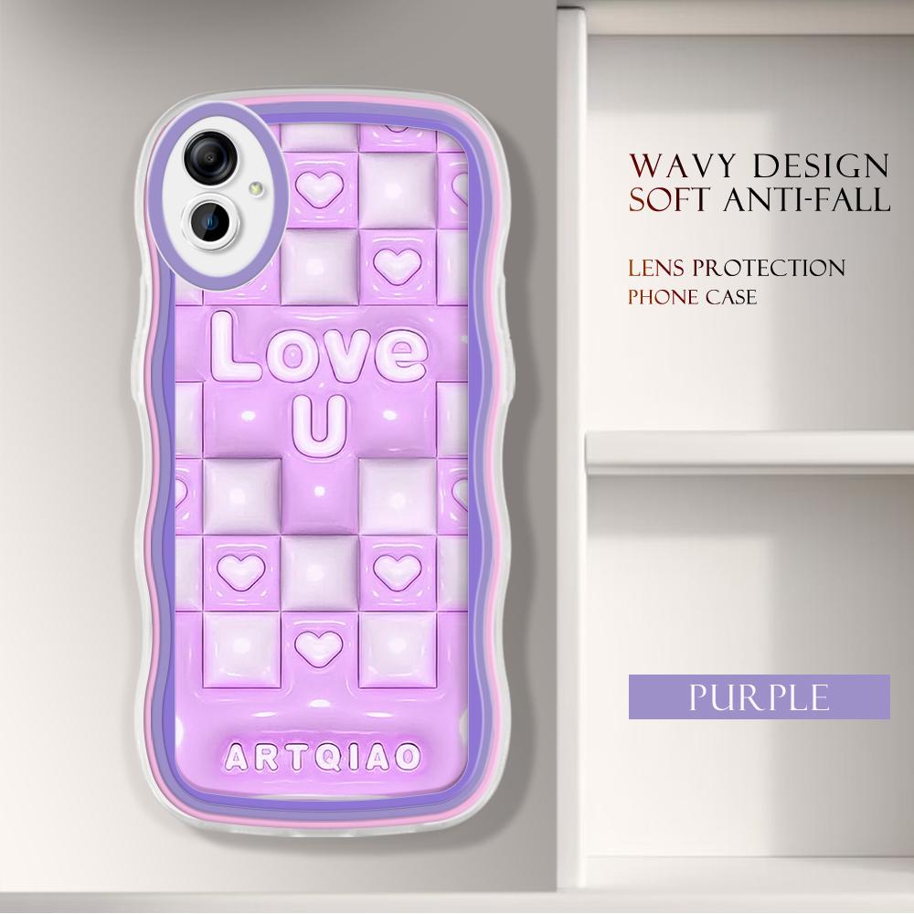 

Модний м який хвилястий чохол для телефону з мультяшним візерунком Захист камери Ударостійкий чохол для мобільного телефону для Samsung Samsung S21 Plus 5G